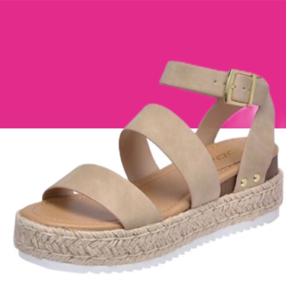 Bryce Taupe Espadrille Ankle Strap Flatform Sandal - Picture 3 of 9